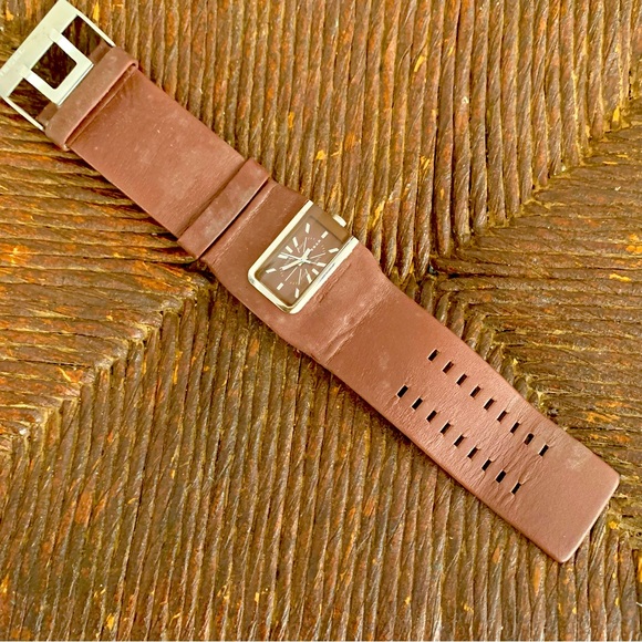 Vintage Diesel Chocolate Leather Watch - Picture 1 of 8